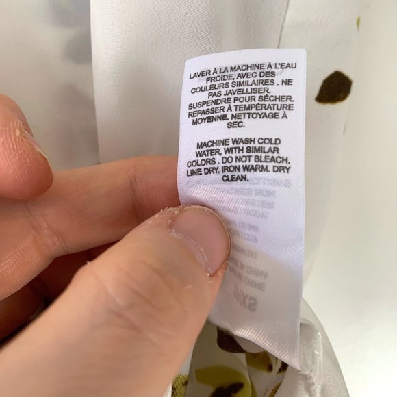 Dynamite Zipper Back Tank WHITE W/PINK FLORAL - Picture 9 of 12